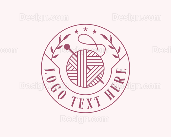 Handmade Crochet Knitting Logo