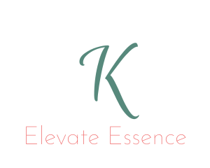 Elegant Turquoise Letter K Logo