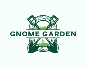 Planting Shovel Garden logo design