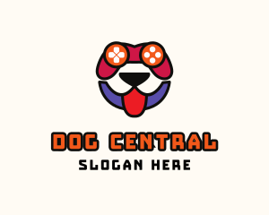 Controller Dog Gamer logo design