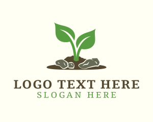 Gardening Soil Plant logo