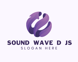 Spiral Sphere Globe logo design