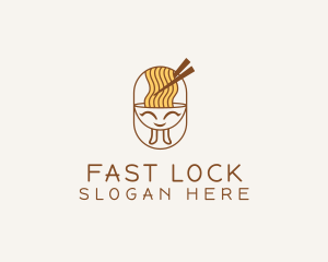 Fast Food Noodle logo design