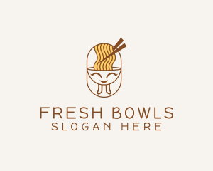 Fast Food Noodle logo design