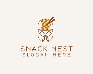 Fast Food Noodle logo design