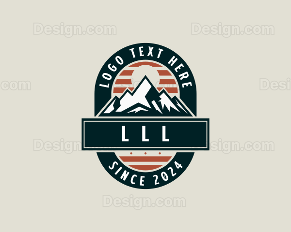 Mountain Summit Hiking Logo