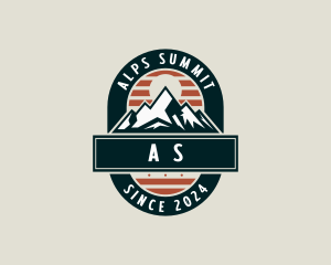 Mountain Summit Hiking logo design