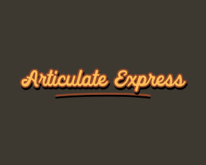 Retro Hipster Script logo design