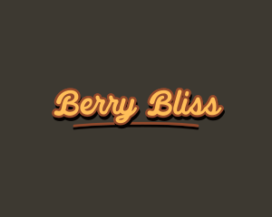 Retro Hipster Script logo design