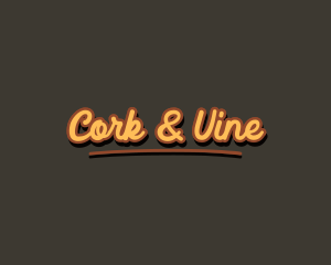 Retro Hipster Script logo design