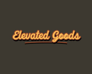 Retro Hipster Script logo design