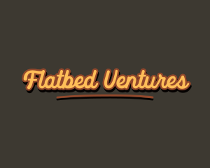 Retro Hipster Script logo design