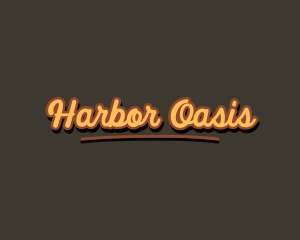 Retro Hipster Script logo design