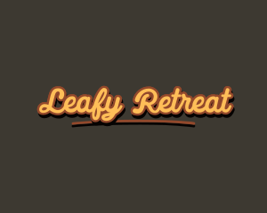 Retro Hipster Script logo design