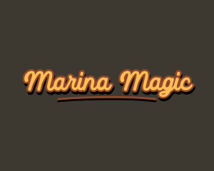 Retro Hipster Script logo design