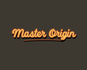 Retro Hipster Script logo design