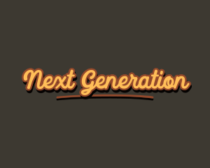 Retro Hipster Script logo design