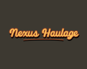 Retro Hipster Script logo design