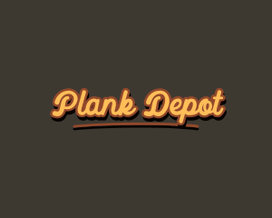 Retro Hipster Script logo design