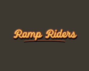 Retro Hipster Script logo design