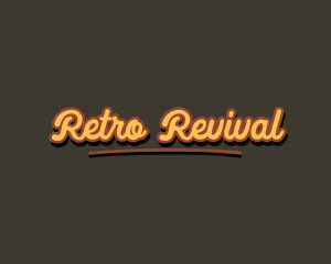 Retro Hipster Script logo