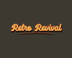 Retro Hipster Script logo design