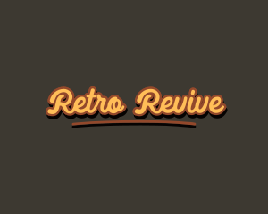 Retro Hipster Script logo design