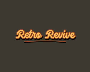 Retro Hipster Script logo