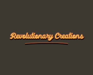 Retro Hipster Script logo design