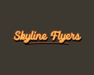 Retro Hipster Script logo design