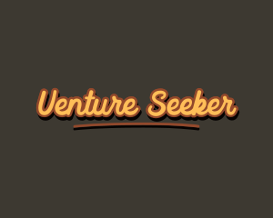 Retro Hipster Script logo design