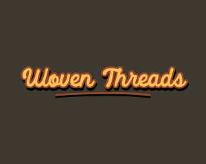 Retro Hipster Script logo design