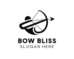 Abstract Archery Bowman logo design