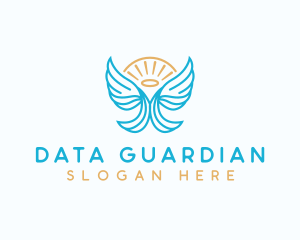 Guardian Wing Angel logo design