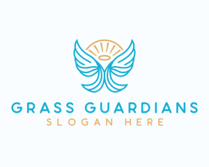 Guardian Wing Angel logo design