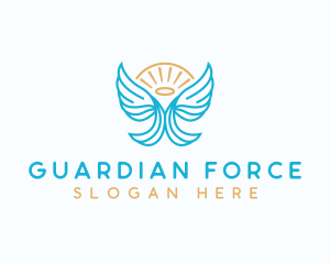 Guardian Wing Angel logo design