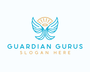 Guardian Wing Angel logo design