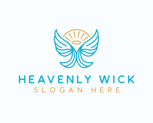 Guardian Wing Angel logo design