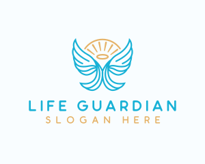 Guardian Wing Angel logo design