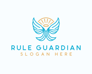 Guardian Wing Angel logo design