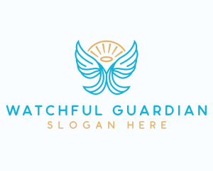 Guardian Wing Angel logo design