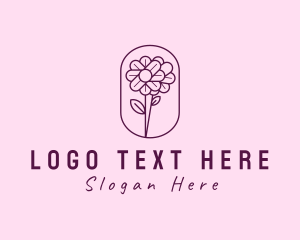 Natural Flower Daisy logo design