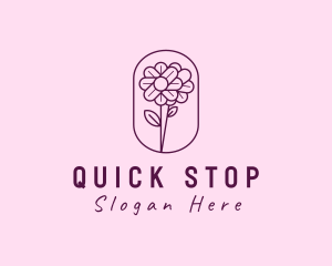 Natural Flower Daisy logo design