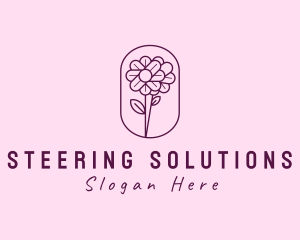 Natural Flower Daisy logo design