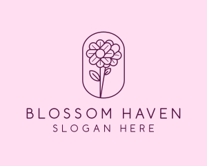 Natural Flower Daisy logo design