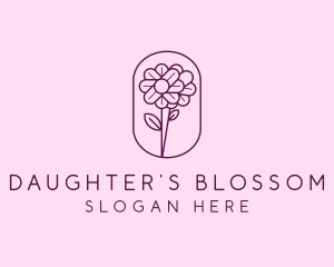 Natural Flower Daisy logo design