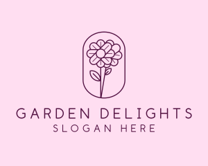 Natural Flower Daisy logo design