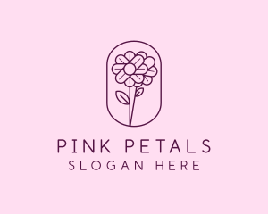 Natural Flower Daisy logo design