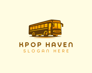 Tourist Bus Travel logo design