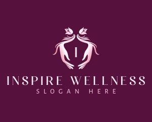 Hand Floral Wellness logo design